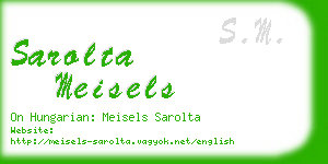 sarolta meisels business card